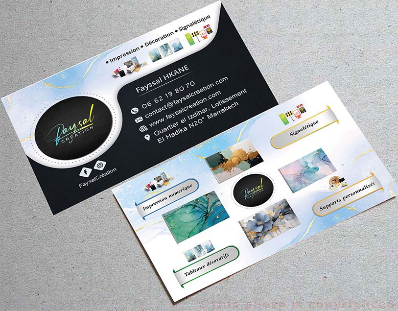 Impression cartes visite