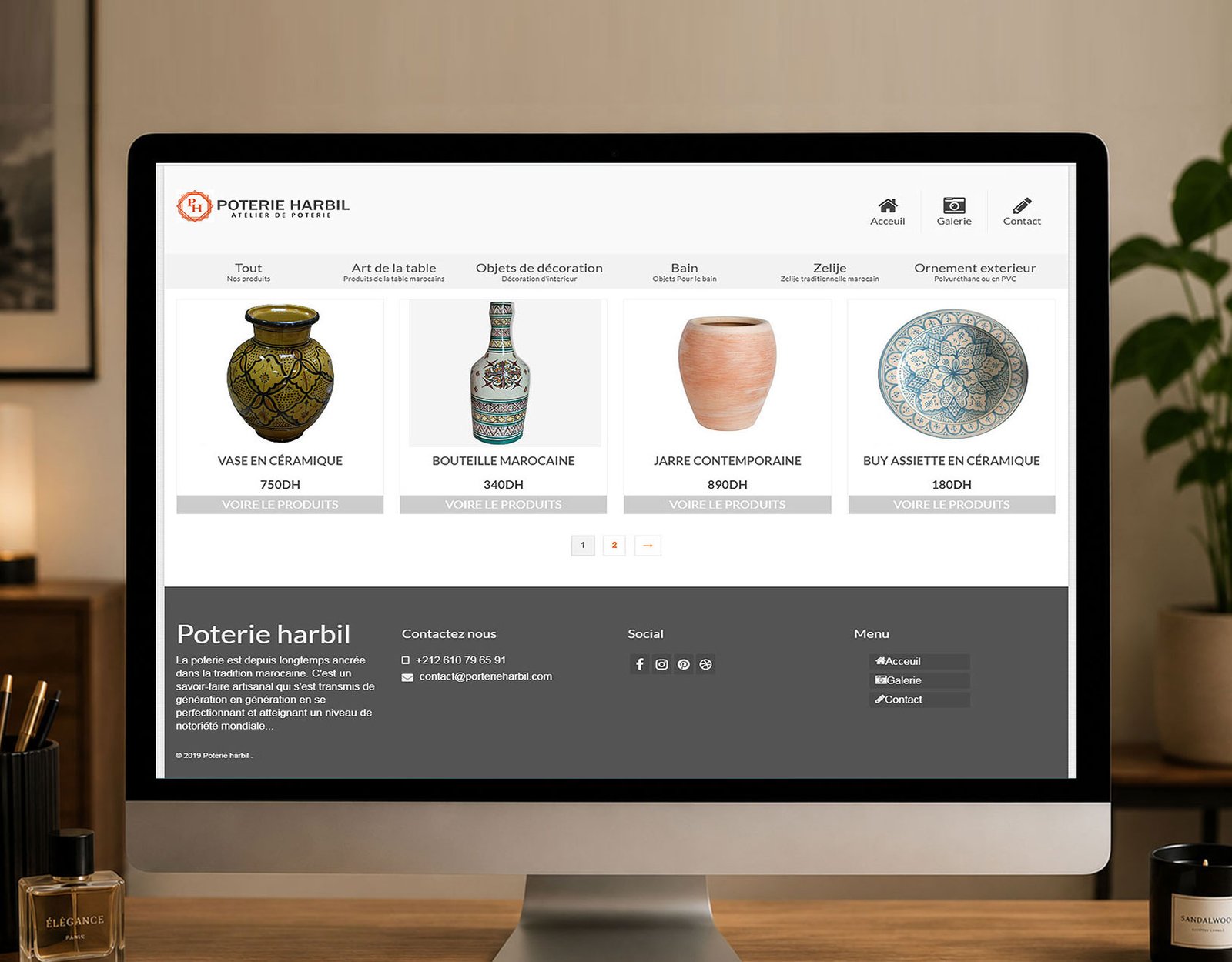 Site web boutique