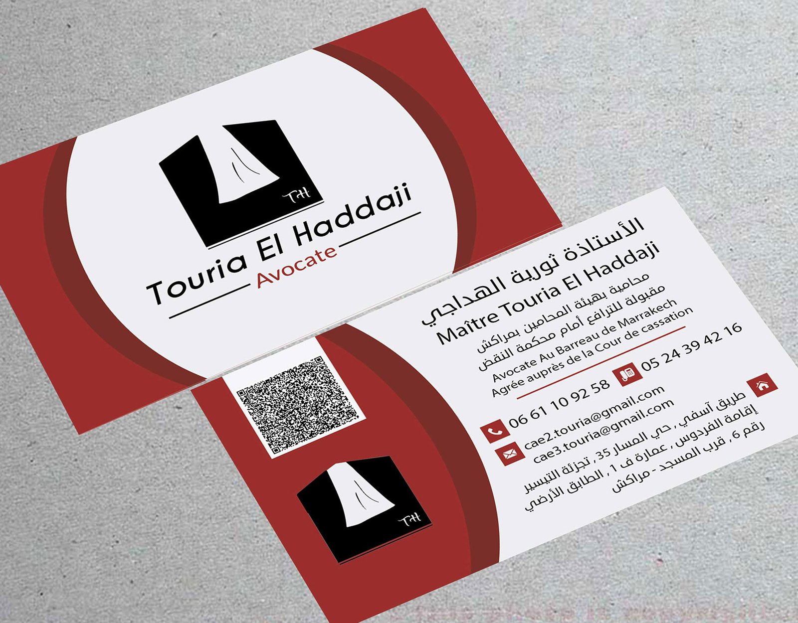 Impression cartes visite avocat