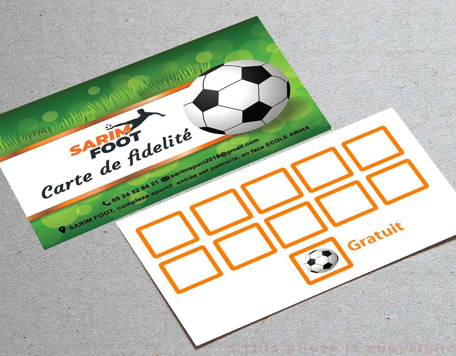 Impression cartes de fidelité